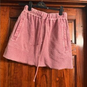 Free People Pink Terry Skirt
